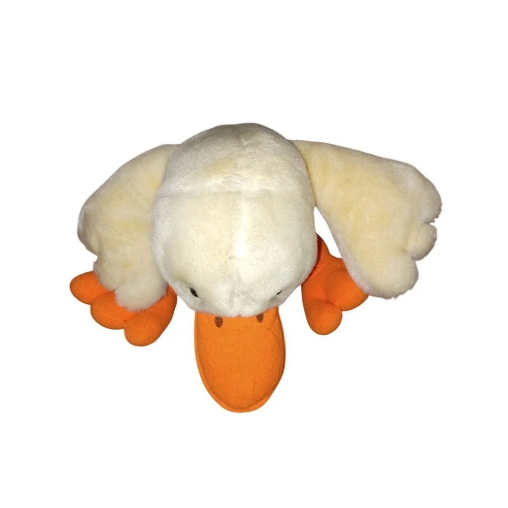 Vintage 24K Special Effects Duck Plush White‎ Orange Green Bow Tie 6 Inch Toy